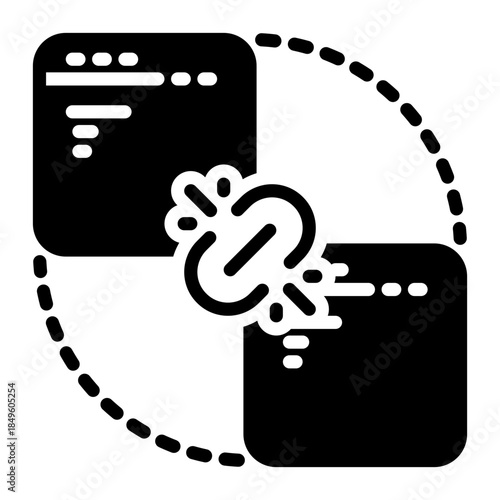 link icon, glyph icon style