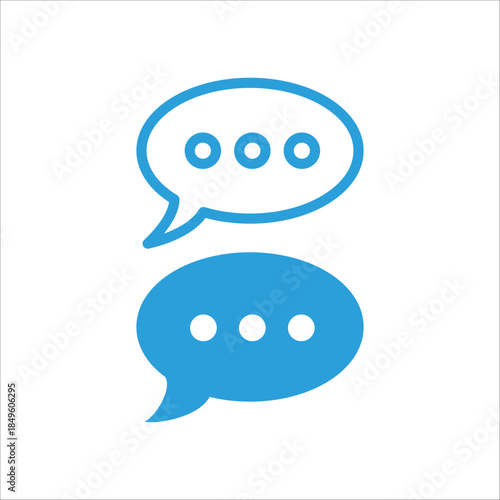 Speech bubble icon vector design template