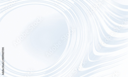 Metallic silver white gray background with ripple waves patterns on copy space and noise grainy texture for luxury, clean, futuristic, liquid, modern, smooth, glossy, gradient, fluid design
