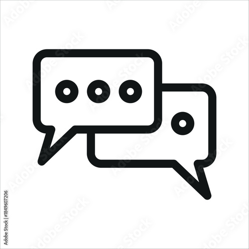 Speech bubble icon vector design template