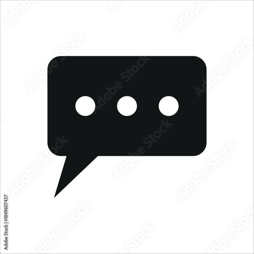 Speech bubble icon vector design template