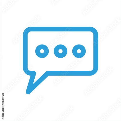 Speech bubble icon vector design template