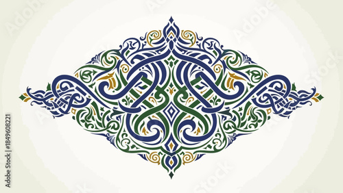 Intricate Ornamental Pattern Inspired by Traditional Celtic and Islamic Art Designs for Cultural