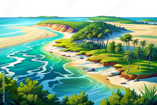 Cumberland Island Beach presents wide undeveloped shores, maritime forests, wild horses, and quiet Atlantic views forming a rare untouched coastal environment in the southeastern United States