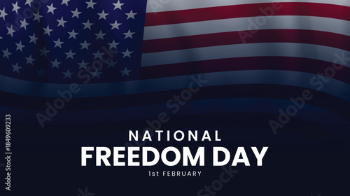 National Freedom Day background design. February 1. Vector illustration