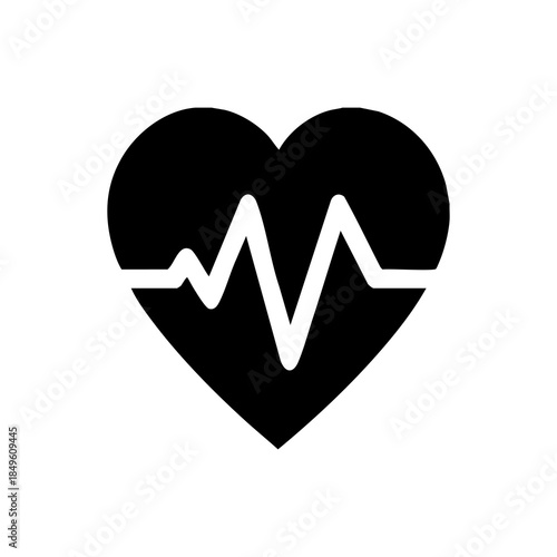 Heart Pulse Bold icon