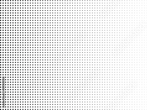 Abstract black and white digital pattern with dot matrix and lines