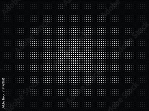 Abstract concentrated grid pattern on black background