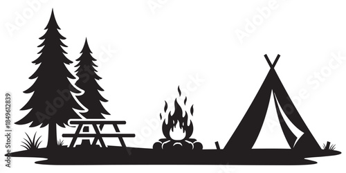 Vector illustration of a nautical sailing boat yacht silhouette cruising on blue sea waves for marine travel and transportation logo design