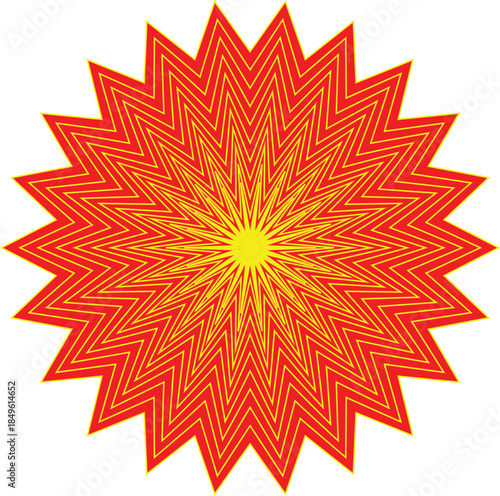 vector illustration of a red star