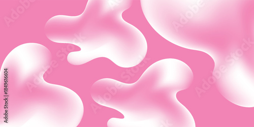 Smooth white organic fluid shapes with soft gradient texture.
