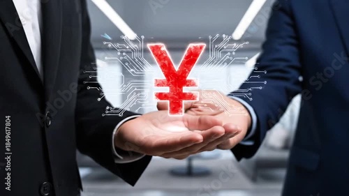 Trade war concept, global economic crisis risk, dollar vs yuan