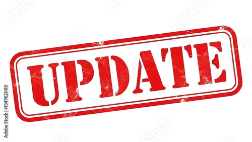 Rubber stamp update logo