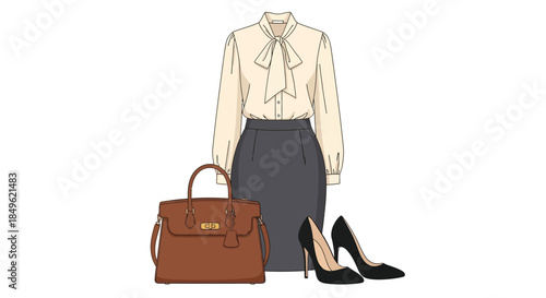 Elegant Business Outfit for Professional Women.