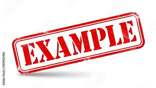Rubber stamp example logo