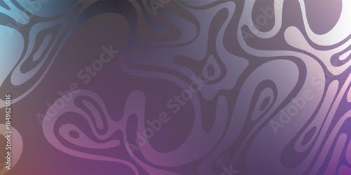 Abstract Swirls of Purple and Blue Gradient Background.