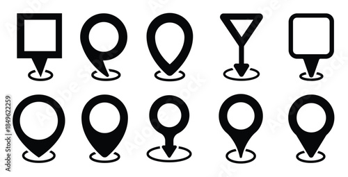  location vector iconset point illustration sign collection