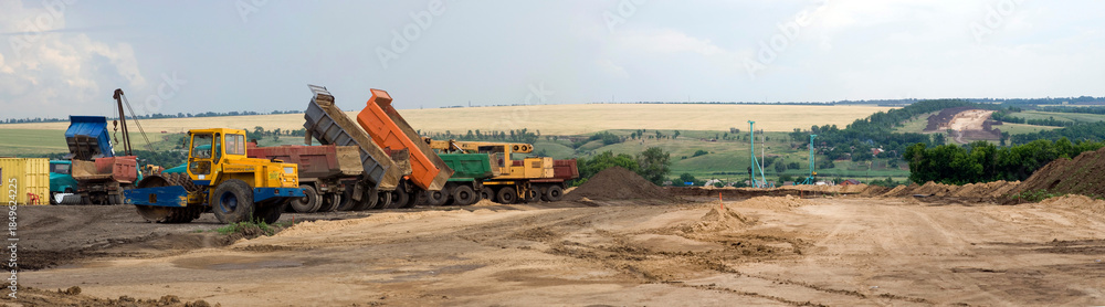 Obraz premium Construction of a new road