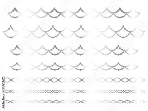 丸、半円ラインうろこ2、6白