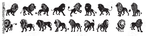  lion king silhouette black logo animals silhouettes icons