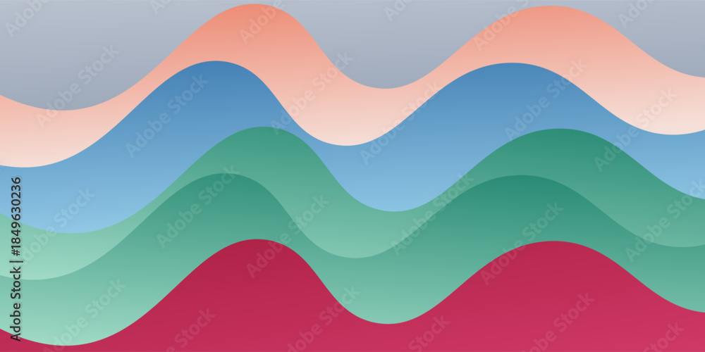 Fototapeta premium Premium vector background with soft gradient color on background. Eps 10