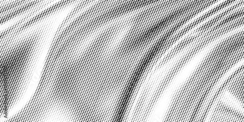 Monochrome Fabric Texture With Soft Draped Folds in Abstract Halftone Pattern For Backgrounds.vector illustration eps10