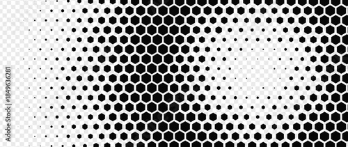 Abstract Geometric Hexagons Pattern. Hipster Fashion Design Print Hexagonal Pattern. Tech Gradient Minimal Background. Vector Illustration. 