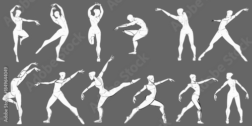 Dynamic figure drawing poses a collection of human anatomy studies in motion