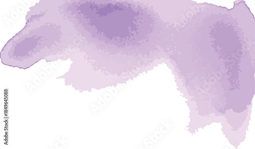 Purple Watercolor Pig