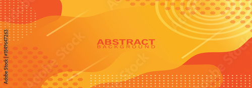 memphis cool abstract background orange colorful vector