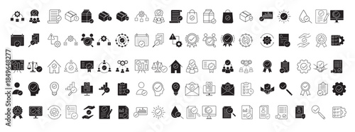 packaging icons set simple illustration of packing icons