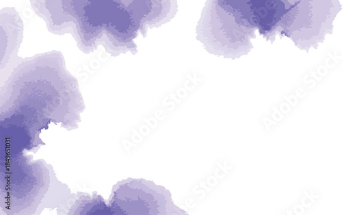Purple Clouds on White Background
