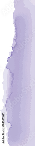 Purple Watercolor Brushstroke on White Background