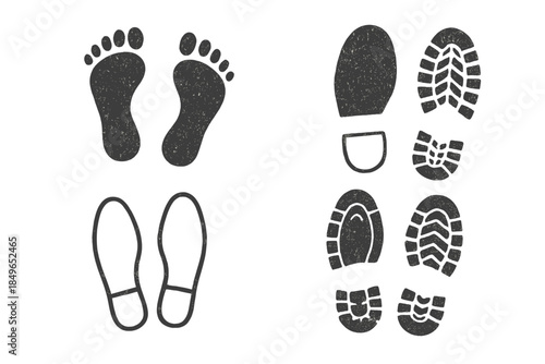 Footprints and Shoe Prints Collection