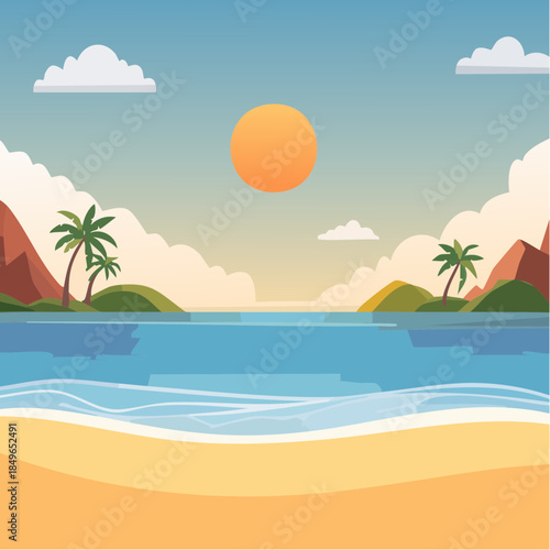 tropical beach background