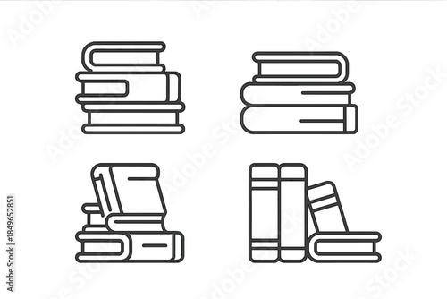 Collection of book icons