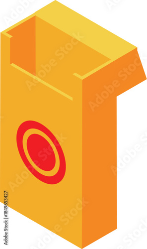 Empty open cigarette pack symbolizing quitting smoking, promoting healthy lifestyle and raising awareness of dangers of tobacco