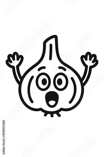 Surprised Garlic Emoji