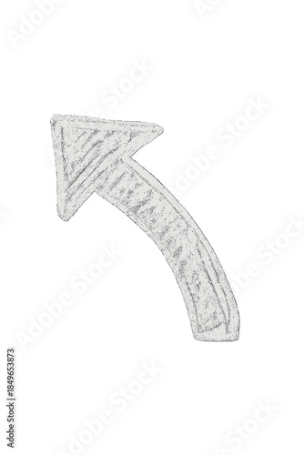 White arrow graphic on a gradient background