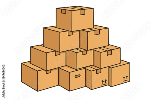Stack of Cardboard Boxes