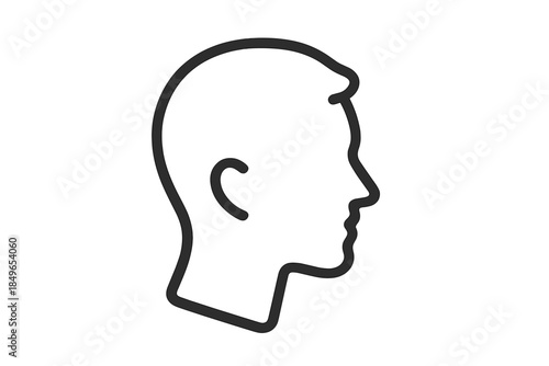 Human Head Profile Silhouette