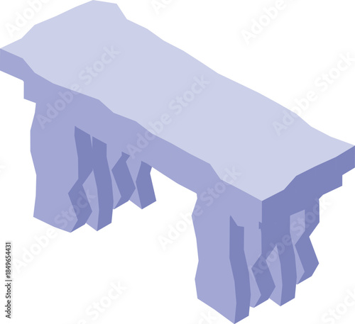 Megalithic dolmen tomb from neolithic or bronze age, forming a simple stone table like structure