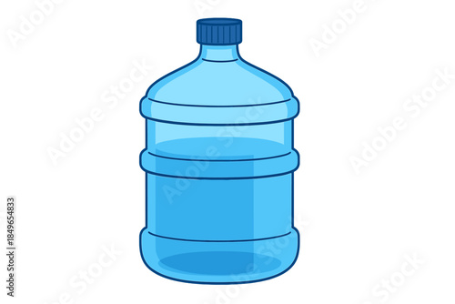 Large Water Bottle with Blue Glow
