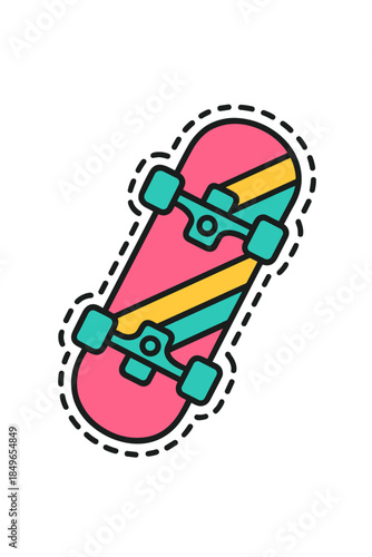 Skateboard Patch Icon