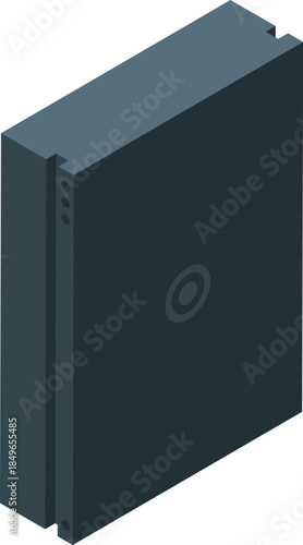 Dark gray cpu cooler radiating heat, enhancing computer performance with advanced thermal management