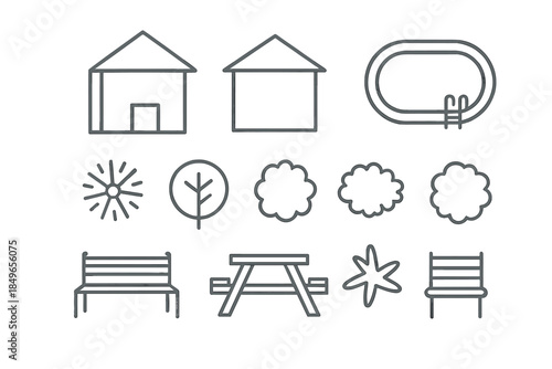 Outdoor Elements Icon Set