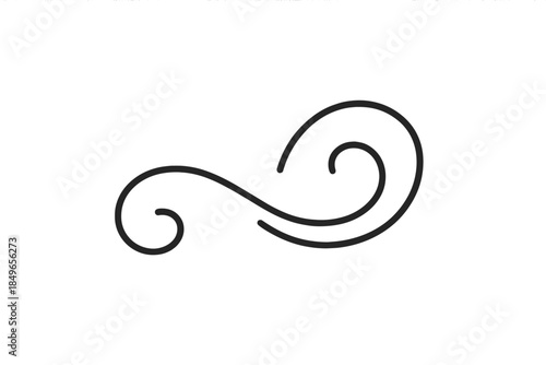 Abstract infinity symbol in gradient background