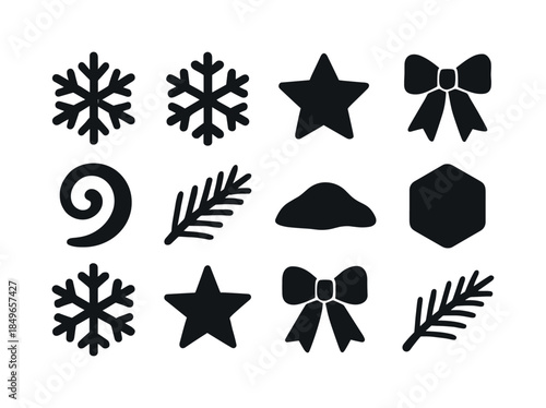 Frosty Backyard Icons. Frosty backyard bird symbols. Filled icon set of frosty backyard bird symbols: bird