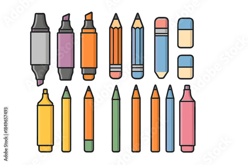 Stationery Icons Set