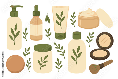 Natural Skincare Products with Botanical Elements